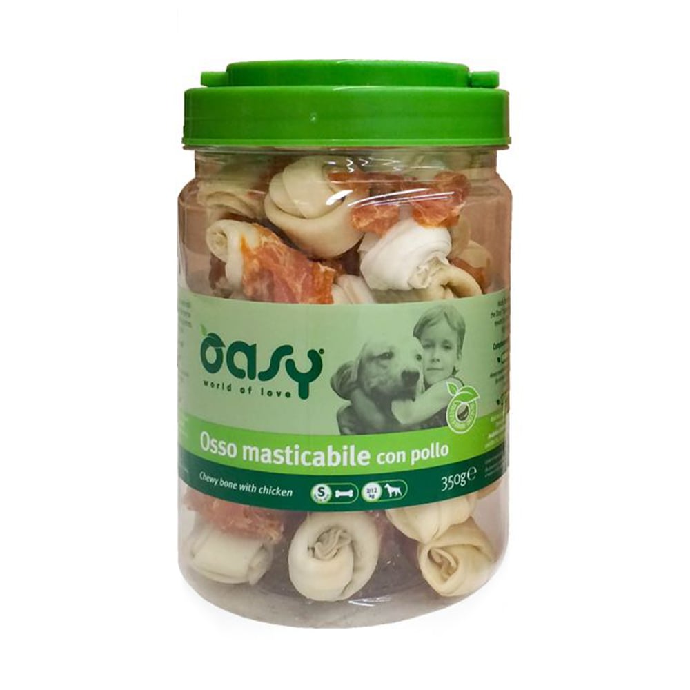 Ласощі для собак Oasy Chewy Bone S з куркою, 350 г
